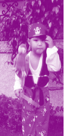 rajo in pirate costume